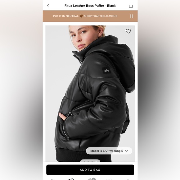 ALO BRAND NEW LEATHER JACKET WITH THE TAGS!!! - Picture 1 of 10
